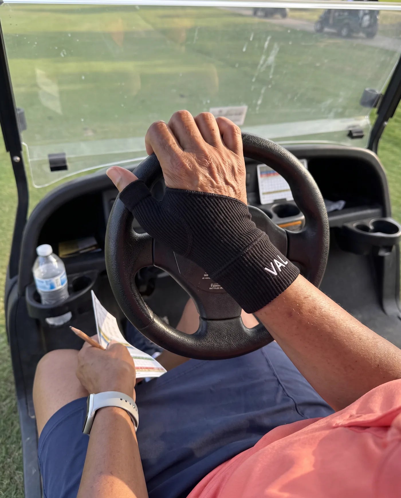 Doris K. using the Thumb Stabilizer